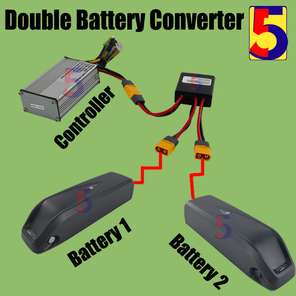 Ebike Dual Battery Discharge ConverterThree Battery Converter 20A