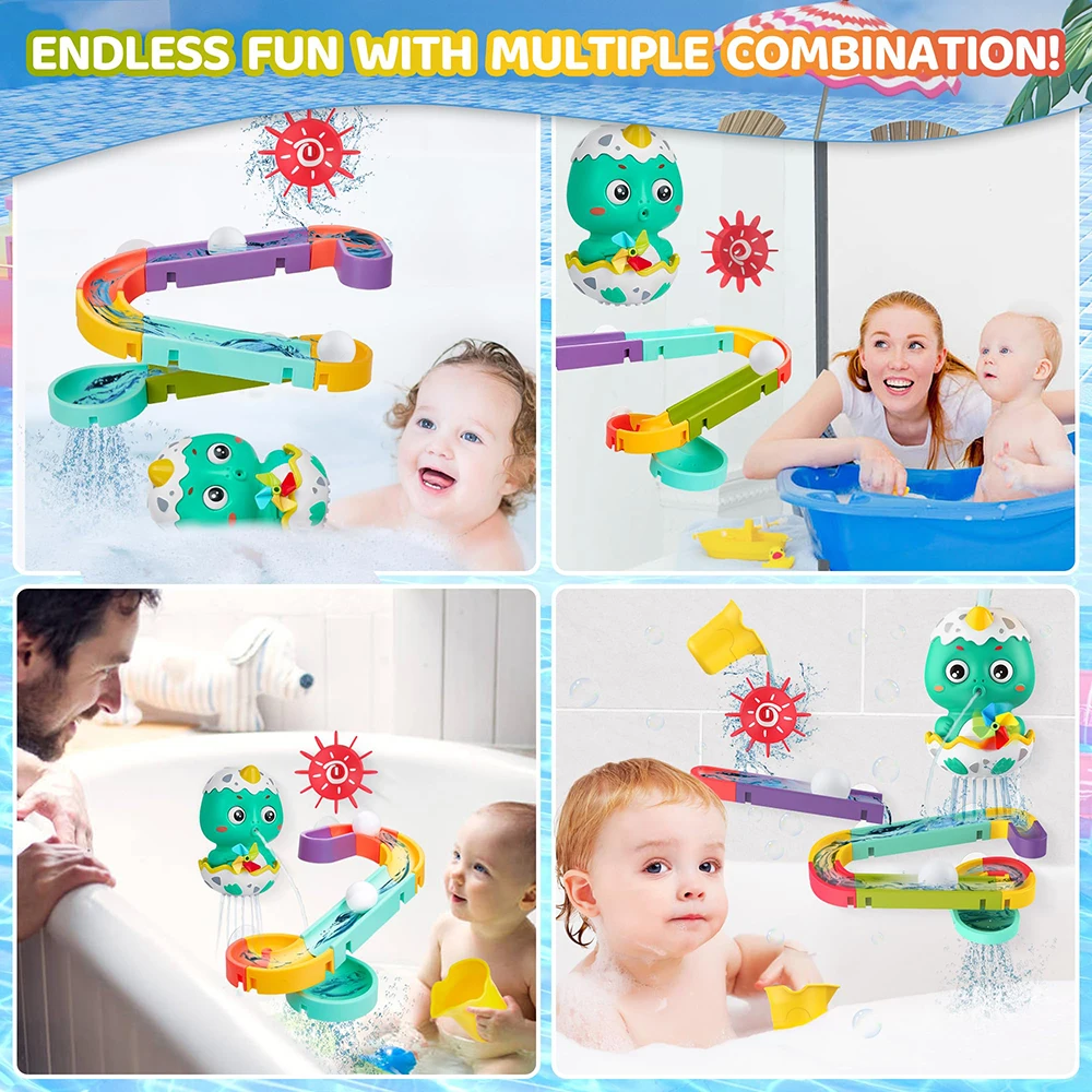 Slide Bath Toys for Kids, Water Slide Baby Bathtub Toys for