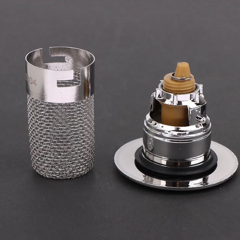 Bathroom Sink Plug Stopper Pop-Up Sink Drain Strainer Plug Universal Basin Core Drain Filter Shower Drain Filter Washbasin Leak Plug Washbasin Plug Sink Strainer Sink Filter For 8cm Depth
