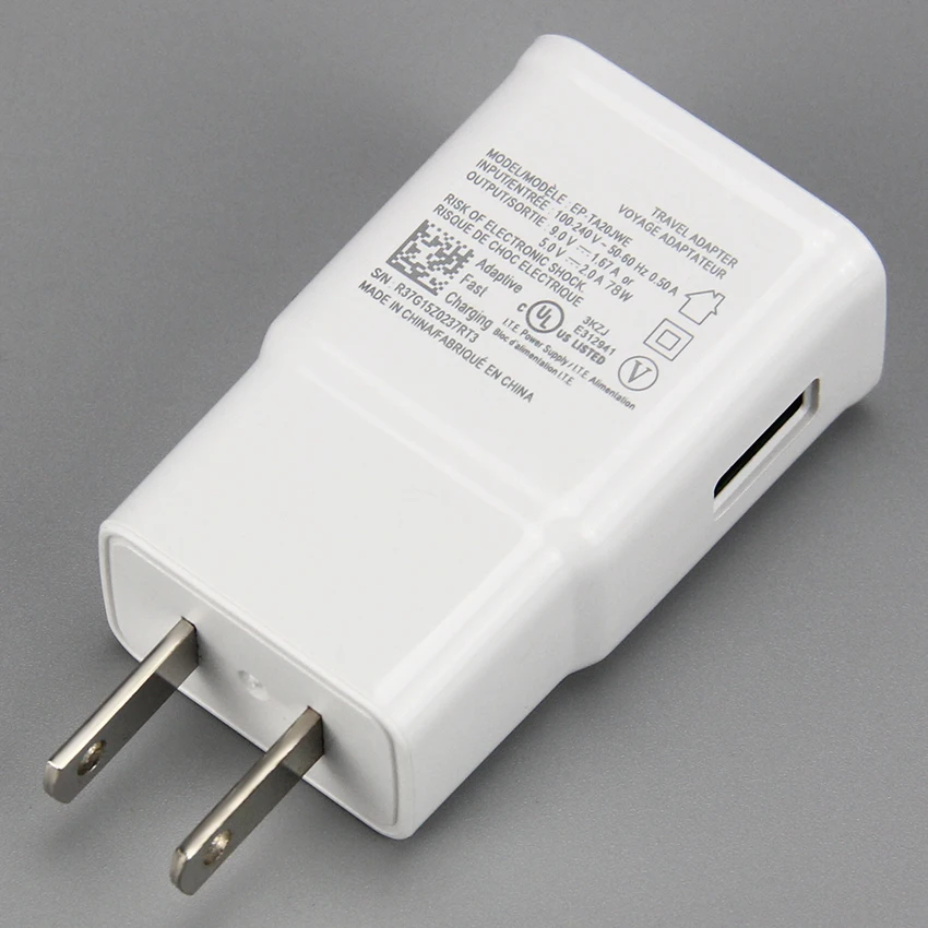 

100 шт. высокое качество 5 В 2A 9 в A быстрая адаптация Быстрая зарядка для путешествий настенное зарядное устройство US EU вилка для Samsung