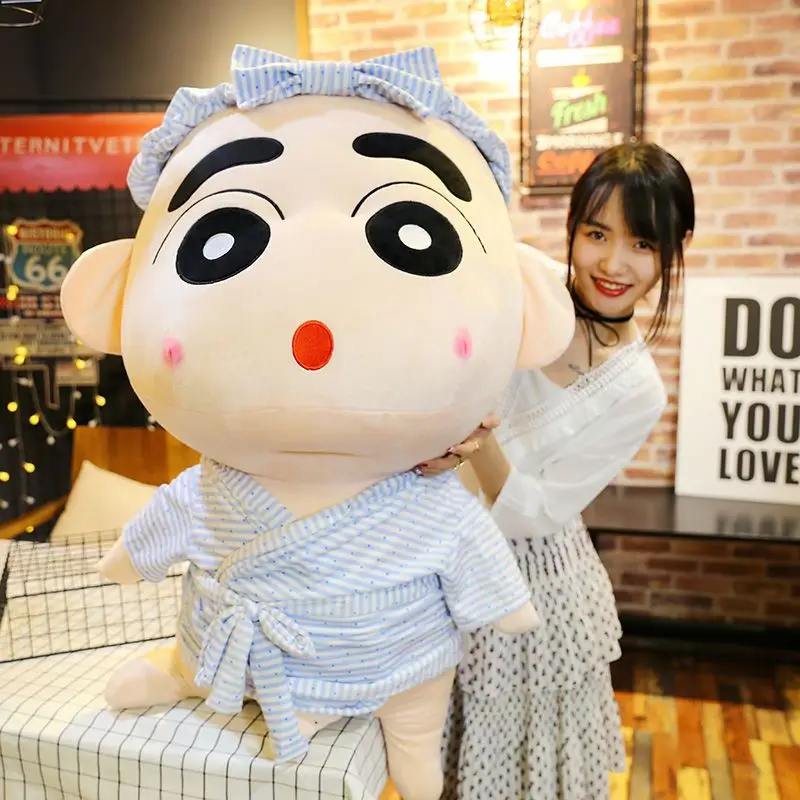 

Kawaii Crayon Shin-Chan плюшевые игрушки японское аниме охватывающие мультфильмы детские плюшевые куклы украшение комнаты друг подарок на день рождения