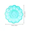 3Pcs Tray 24x3cm Random Color Practical Household Multi grids Plate Holder Storage ganizer Plastic Food Container Easter 6