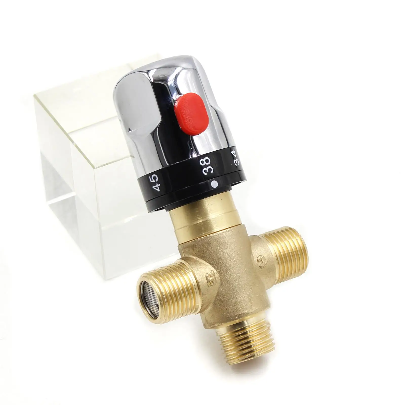 Brass Thermostatic Mixing Temperature Control G1/2 Home Improvement Hot
