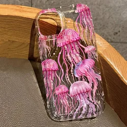 Summer Ocean Shell Turtle Print Shockproof Clear Phone Case - iPhone 15 Plus (Clear - YYDSQN6200)