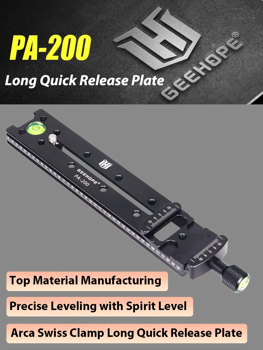 200mm PA-200 Long Quick Release Plate Arca Swiss Universal Standard Rail Nodal