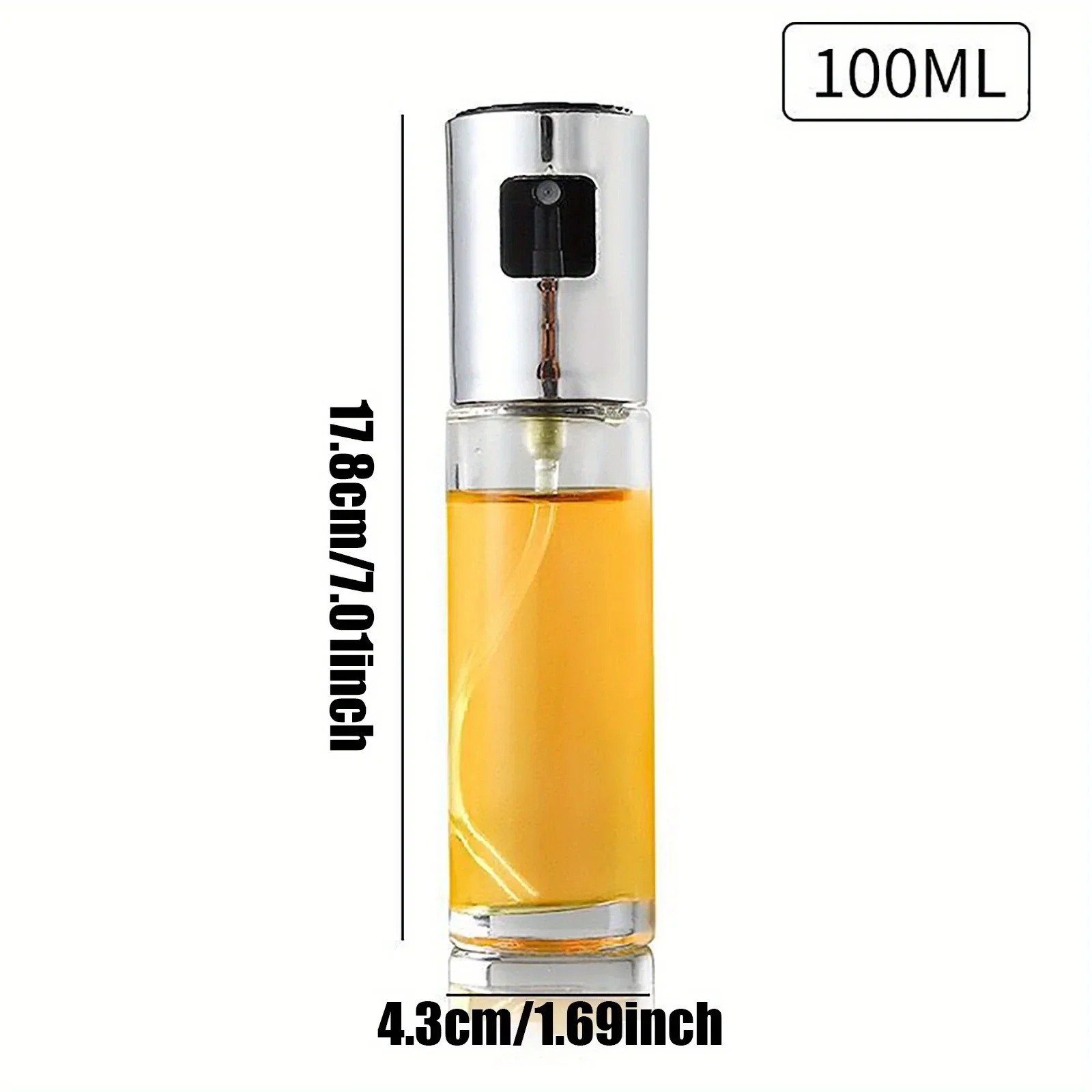 1pc Glass spray bottle, pressure atomization spray pot, pressure spray oil control bottle, kitchen appliances