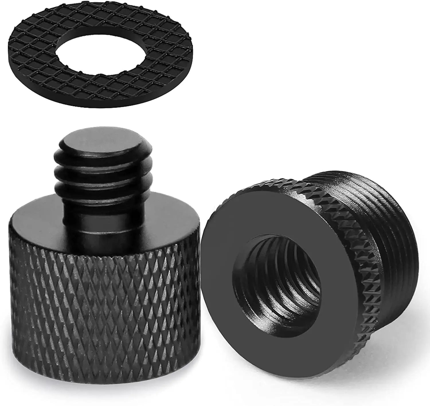 3 Pack Mic Stand Adapter with Rubber Pad 5 8 to 3 8 Screw Adapter 3-pack-mic-stand-adapter-with-rubber-pad-5-8-to-3-8-screw-adapter