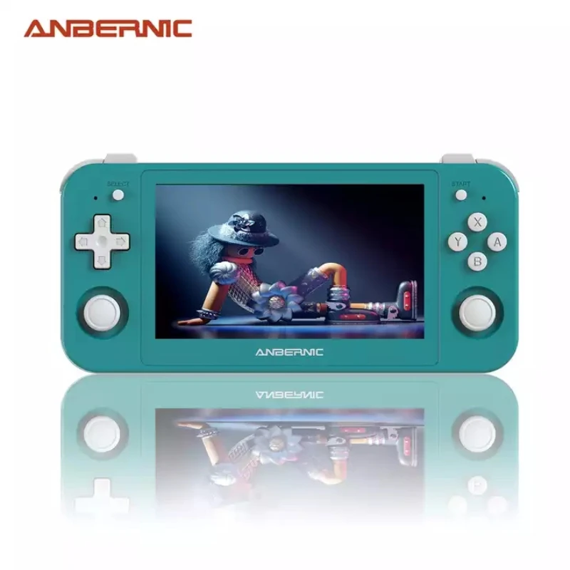 

ANBERNIC RG505 Retro Handheld Game Console 4.95 inch OLED Touch Screen Android 12 T618 64-bit Built-in Hall Joyctick 4000+ Games
