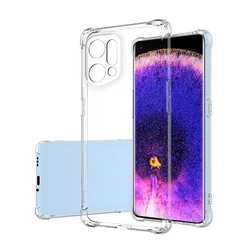 Crystal Clear Waterproof Soft Silicone Phone Case for OPPO Find X5 Pro (Clear)