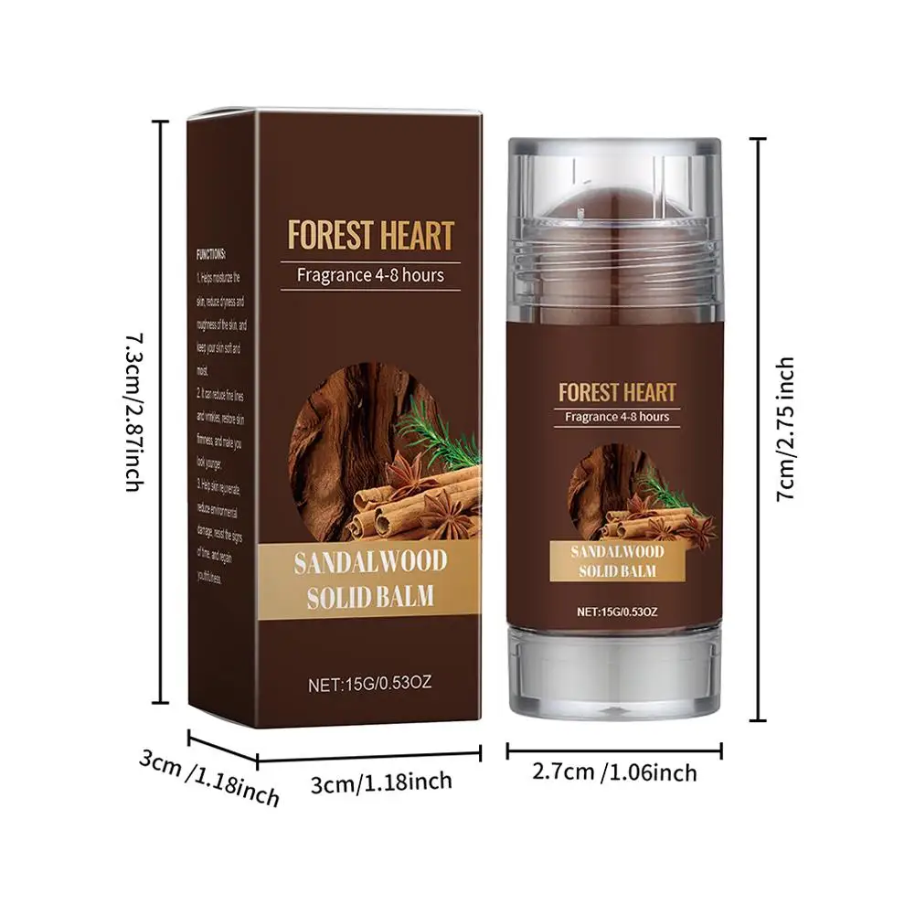 Sandalwood Perfume Balm Long Lasting Body Scent Temptation Flirting Charming Attraction Natural Fragrance Deodorant Solid Stick solid perfume essential oil balm essential oil perfume