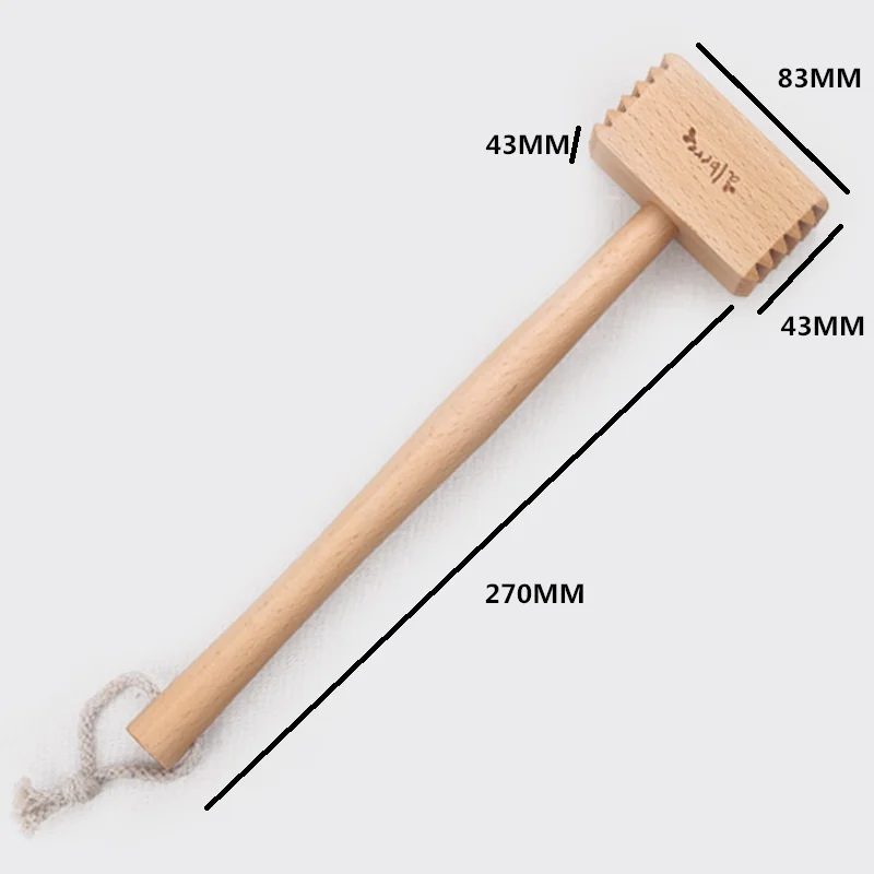 Meat Tenderizer Meat Hammer Wood Meat Tenderizer Mallet Kitchen Cooking Utensils