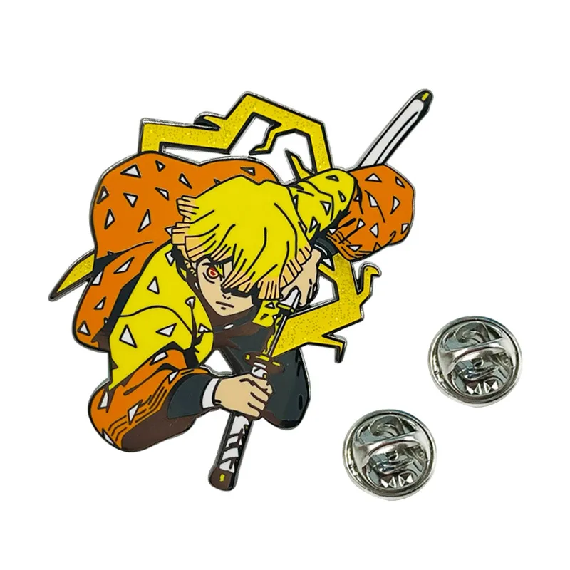 Demon Slayer Zenitsu Enamel Pin - Officially Licensed Collectible Pin By Great Eastern Entertainment