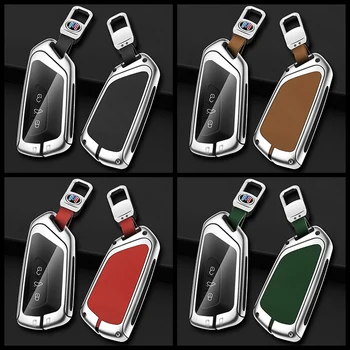 Custodia per chiave a distanza per auto in lega di zinco Shell per VW Volkswagen Golf 8 MK8 per Skoda Octavia A8 SEAT Leon MK4 custodia protettiva Fob - Custodia per chiave a distanza per auto in lega di zinco Shell per VW Volkswagen