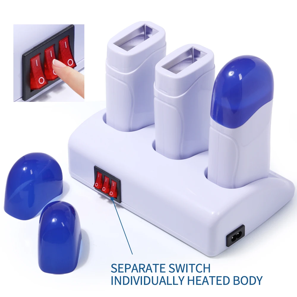 Portable Wax Roller Warmer 3 Types For Women s Hair Removal Roll on Home and Salon Waxing Machine With Cartridges