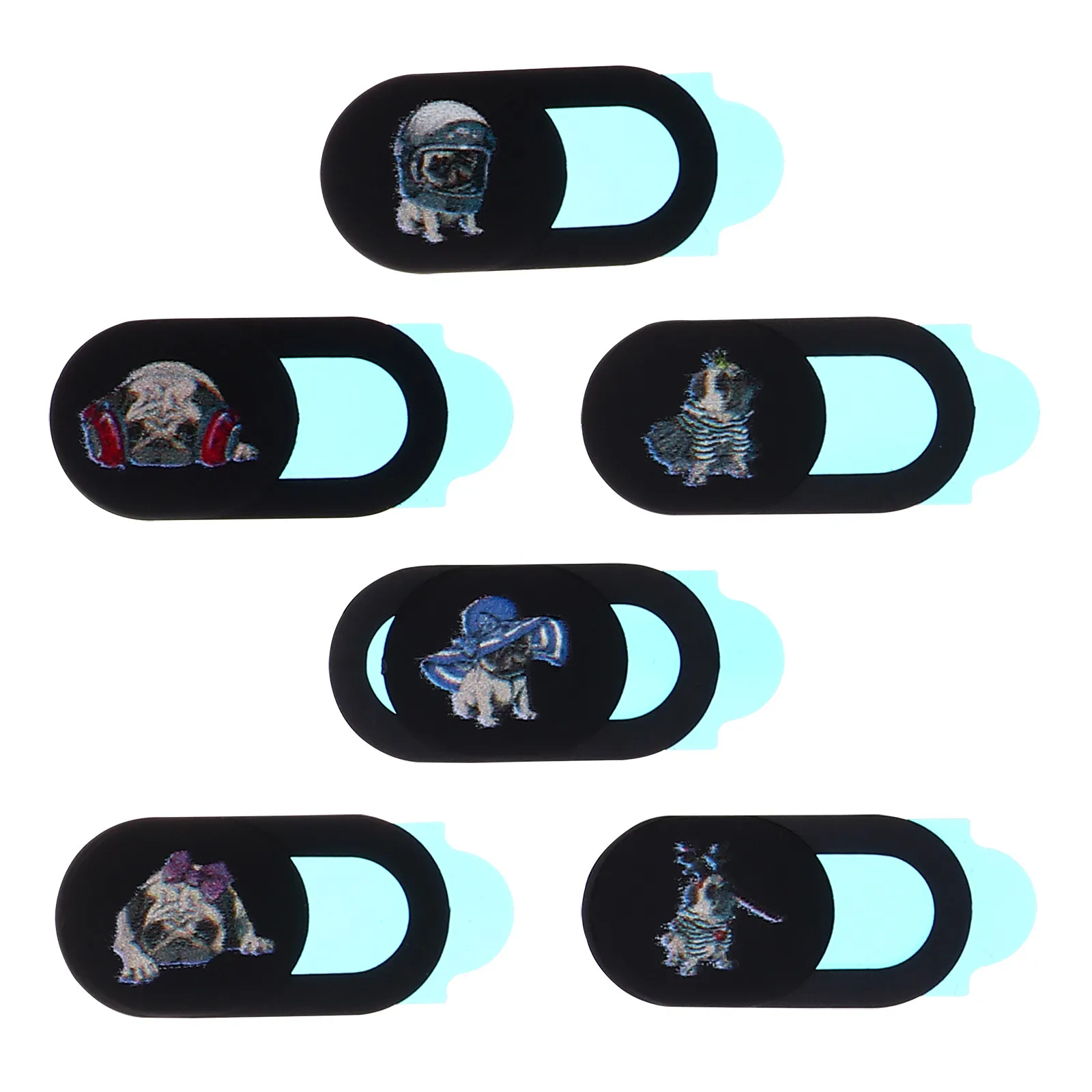 노트북 컴퓨터 전화 웹캠용 6PCS 개인 정보 보호 카메라 보호대 소형 경량 안전 일상 사용 선물 카메라 보호대
