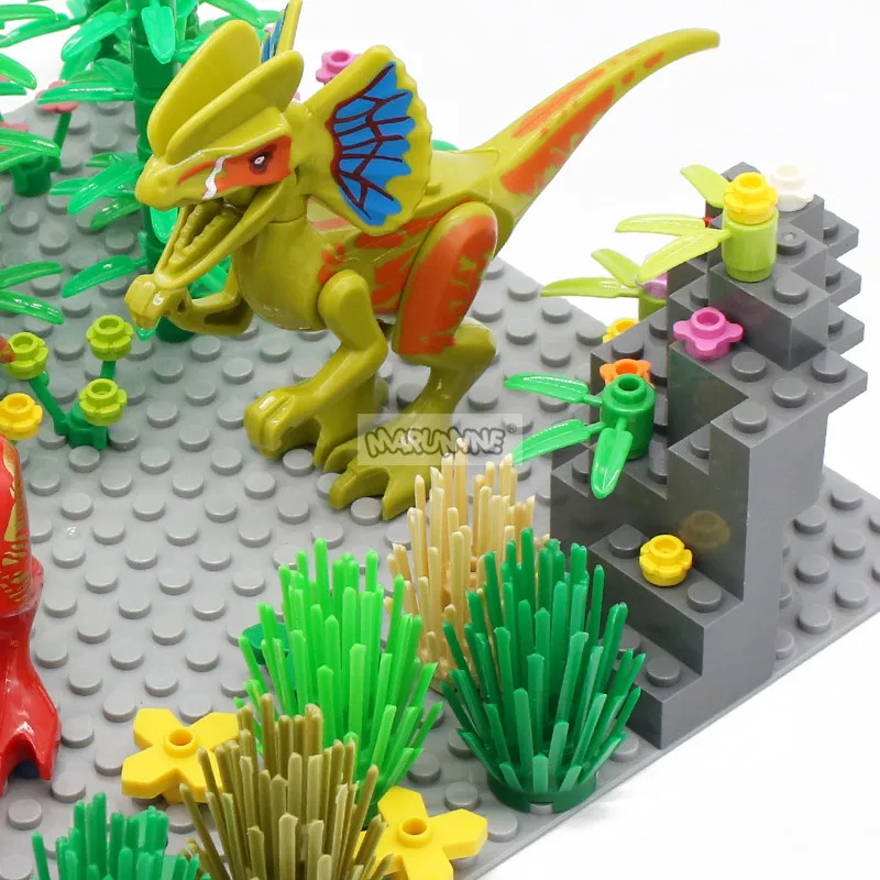 Marumine-암석 패널 직사각형 8x8x6 중간 대칭 MOC 벽돌 10 피스 23996 산악 블록 벌크 부품 액세서리, 마루민 바위 패널 중간 대칭 MOC 블록