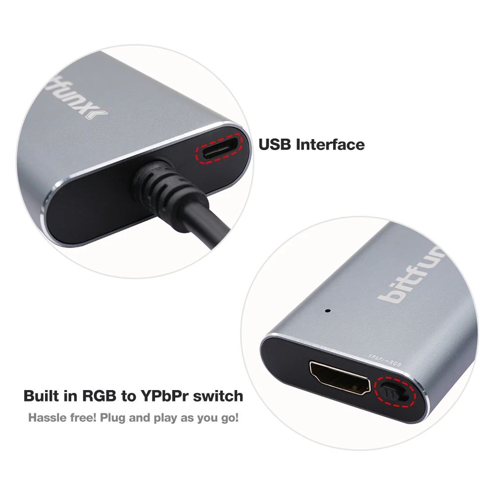 Bitfunx-conversor Hdmi para Consolas de Jogos Ps2 Ps1 com Interruptor Rgb para Ypbpr - Image 6