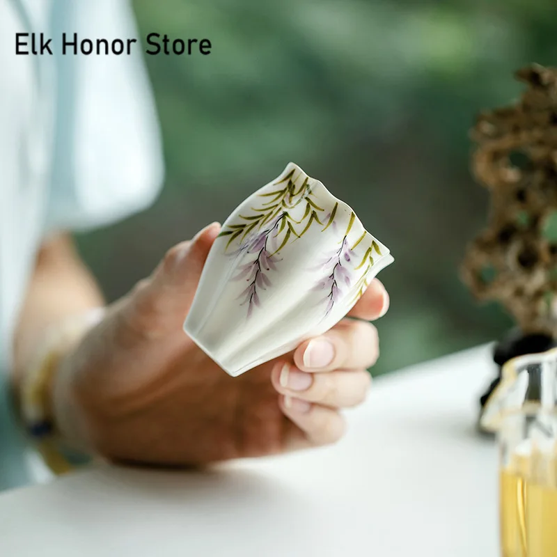 فنجان قهوة وستارية مرسومة ٦٠مل