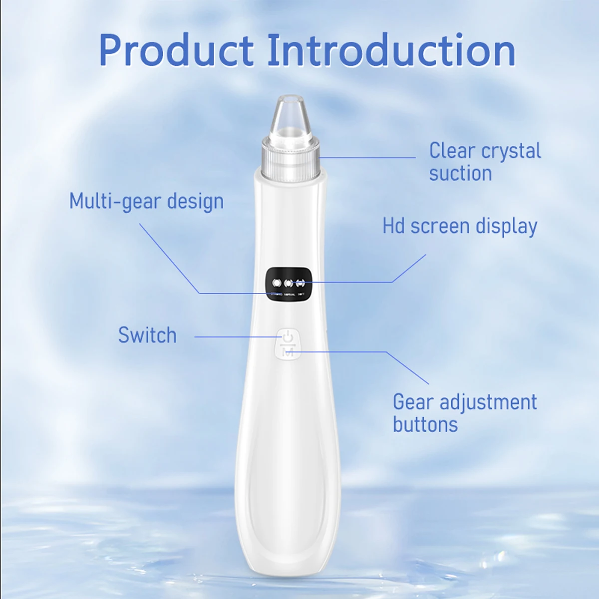Electric Blackhead Meter to Remove Blackheads Acne Clean Pores Home Beauty 5