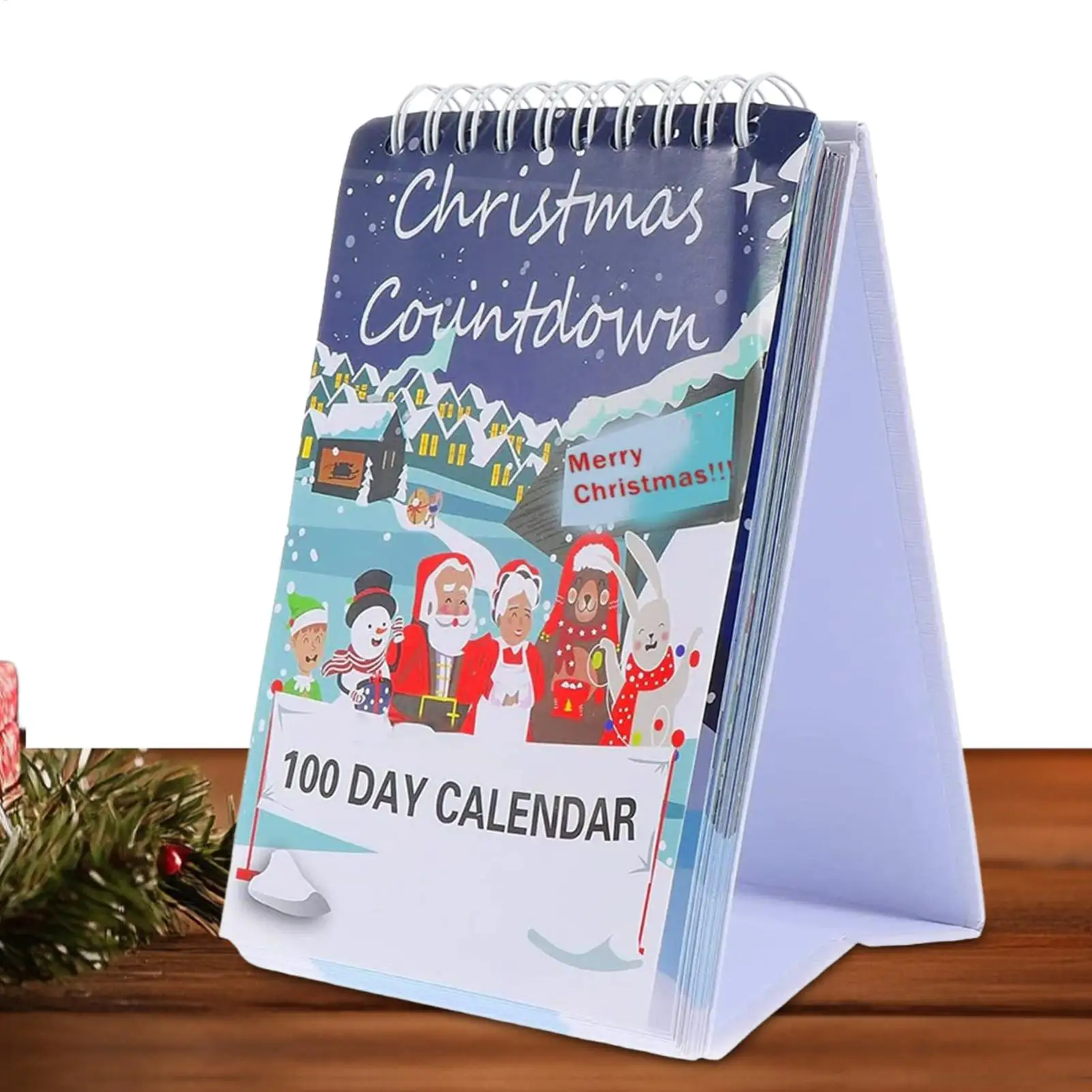 Calendar Advent 2025 Christmas Calendar Desktop Advent 100 Days Interactive Home Decor 100 Day Countdown Calendar For Christmas