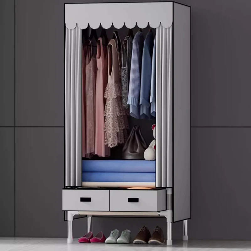 

Portable Closet Wardrobe Dressers Foldable Organizers Baby Closet Baby Luxury Wardrobe Folding Open Armarios Bedroom Furniture