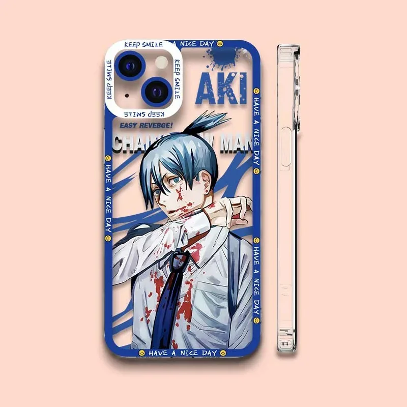 Chainsaw Mans Anime Themed Silicone Phone Case