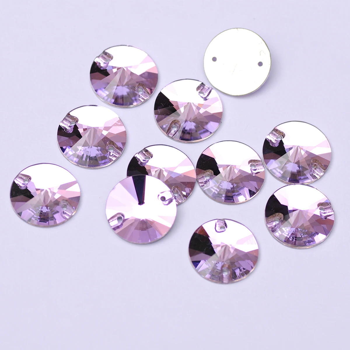 Rivoli Sew-On Rhinestones: Round Crystal Appliques for Wedding Dress & DIY Clothing