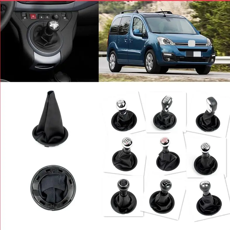 5 Speed Gear Shift Knob For Citroen Berlingo II 2008 2009 2010 2011 2012 2013 2014 2015