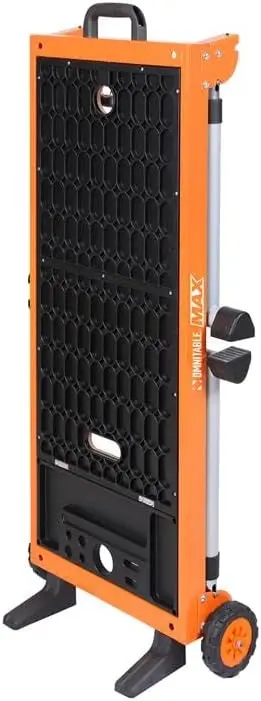 Disston Max Heavy Duty Portable Workbench Worktable Scaffold Creeper Dolly with Easy-to-use Adjustable Legs. Table Holds up