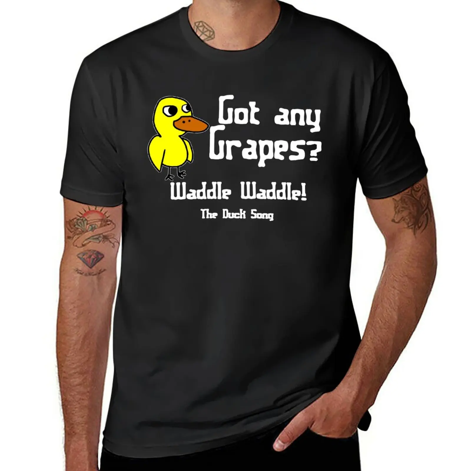 

Duck Song Funny Geek Nerd T-Shirt oversizeds heavyweights oversized men clothes