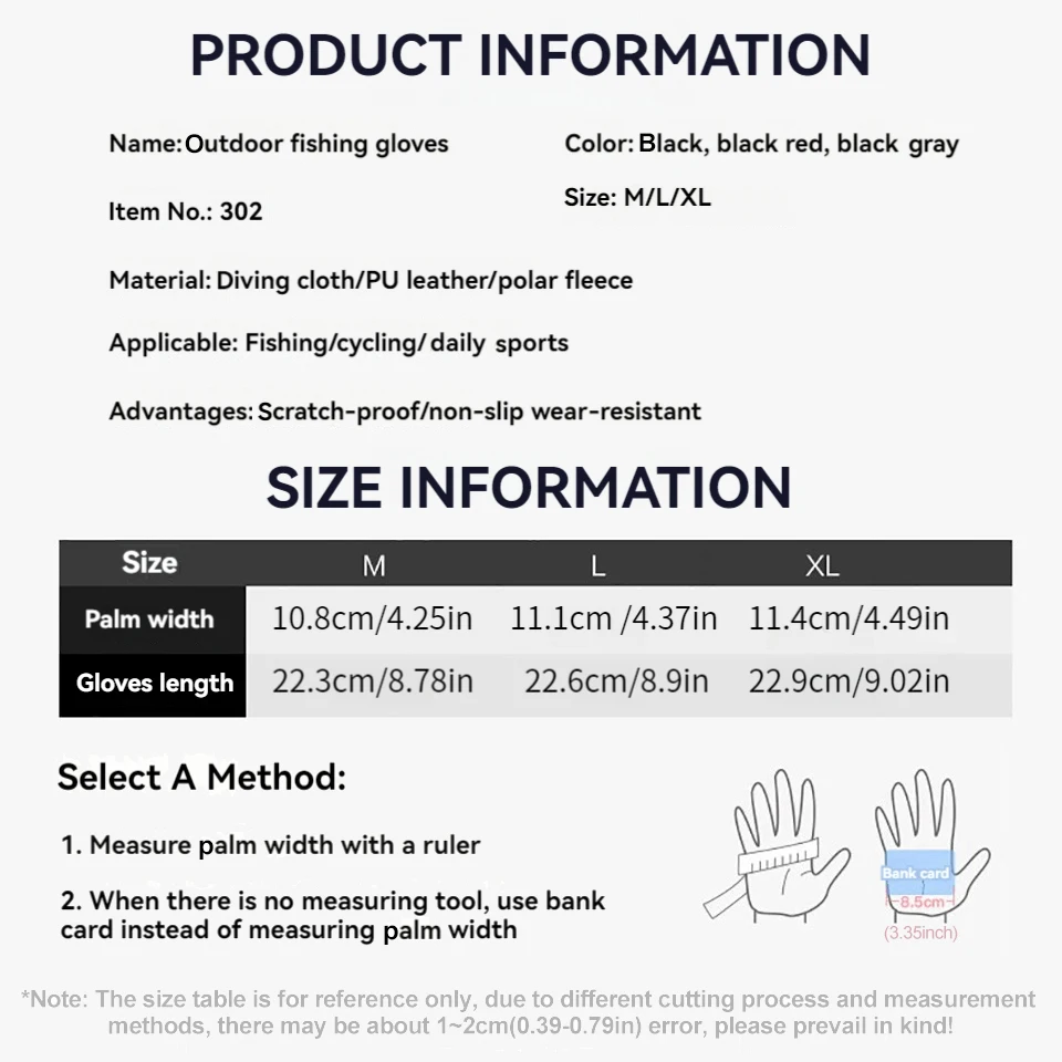 Fishing Fingerless 3 Fingers Cut Glove Leather Resistance Guantes De Pesca Fishing Gloves Survival Camping Hiking GTUBIKE