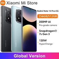 World Premiere Global Version Redmi Note 14 Pro+ 5G Smartphone Snapdragon 7s Gen 3 200MP Rear Camera 120W HyperCharge IP68 1