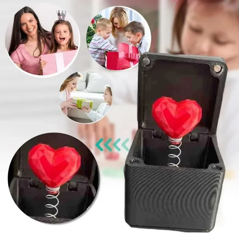 Lustige Liebesrosen-Pop-up-Überraschungsbox Scherzartikel Mittelfinger-Überraschung Valentinstag Weihnachten Feiertagsgeschenk Spielzeug Heimdekoration – Detail 2