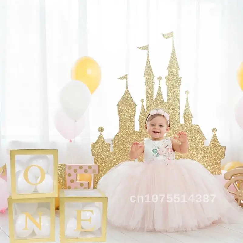 

Декоративная коробка для детского праздника с одним воздушным шаром, прозрачные воздушные шары с надписью на 1-й день рождения, воздушные шары на свадьбу для вечеринки в честь будущей матери,