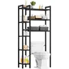 Over The Toilet Storage , Mass-Storage Side Storage Open Rack, Freestanding Bathroom Organizer Space Saver, 1