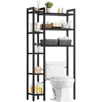 Over The Toilet Storage , Mass-Storage Side Storage Open Rack, Freestanding Bathroom Organizer Space Saver, 1
