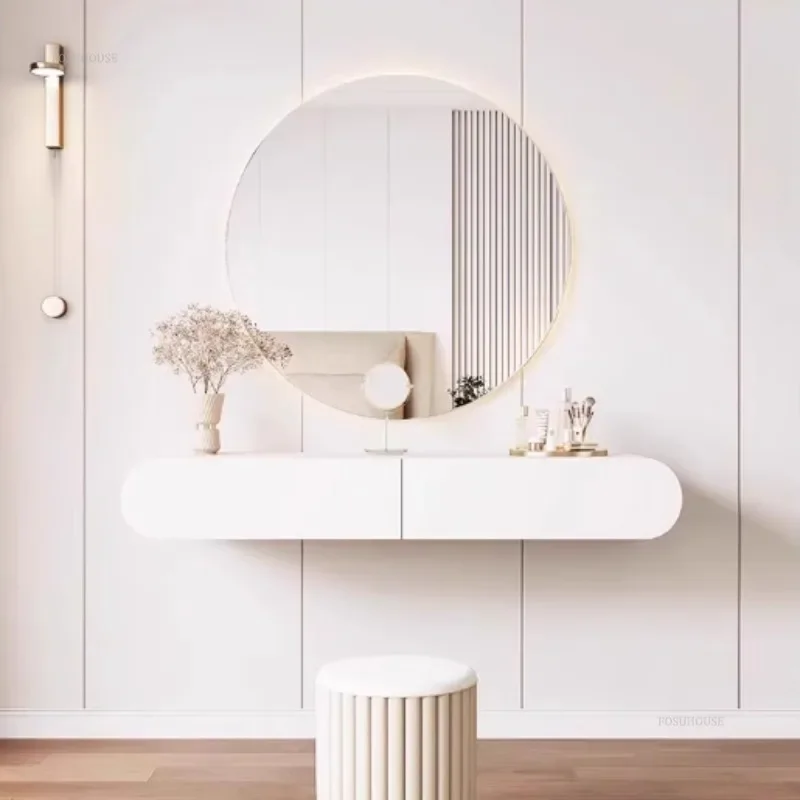 Cream-suspended-dressing-table-modern-minimalist-bedroom-dressing-table ...