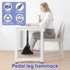 Airplane Foot Hammock Portable Oxford Cloth Footrest with Adjustable Strap Comfortable Plane Leg Hammock Car Travel Essential 2