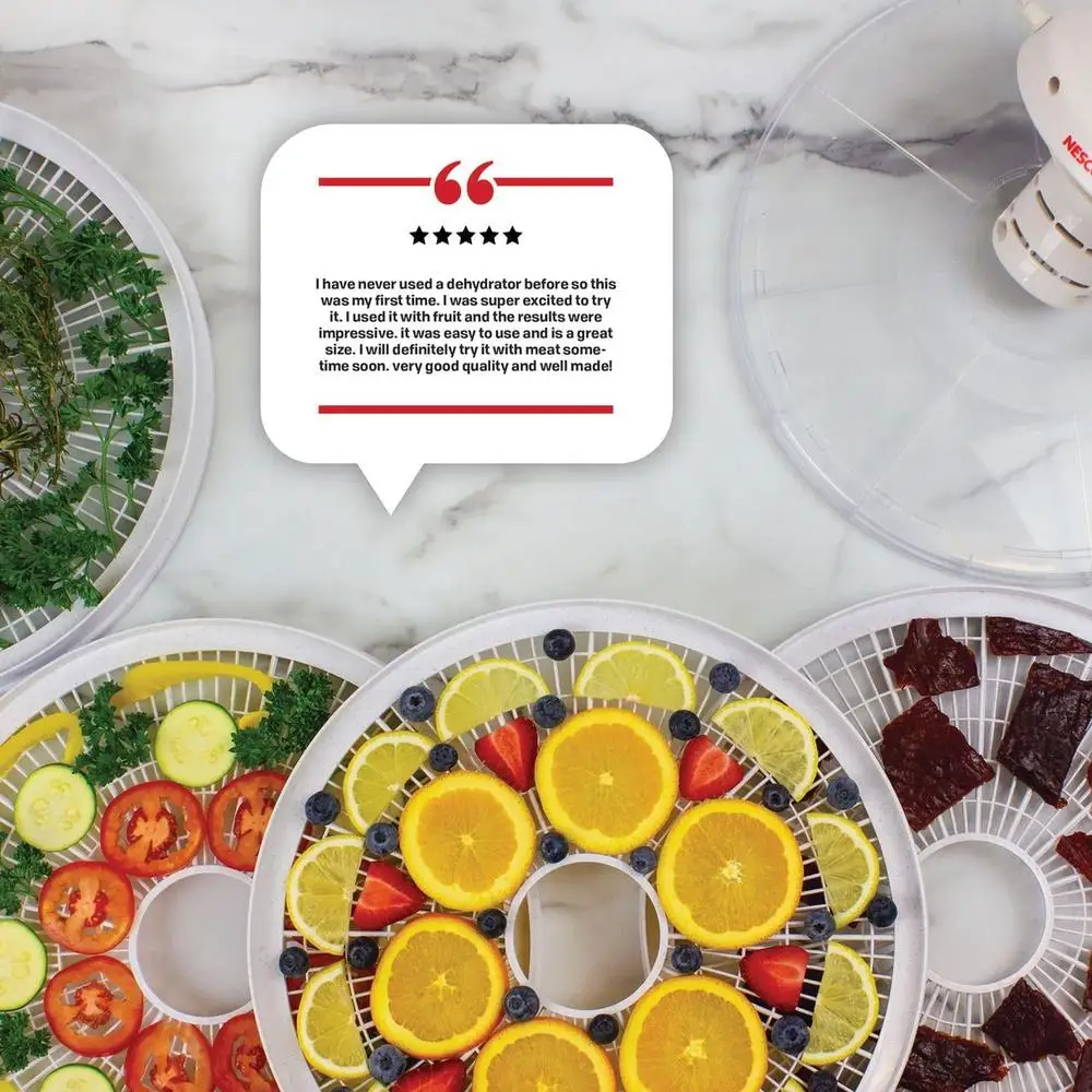 Description Picture 3 of itemTray Dehydrator Jerky Maker Food Snacks 7 Trays Quiet 400W Even Heat Expansion Ability