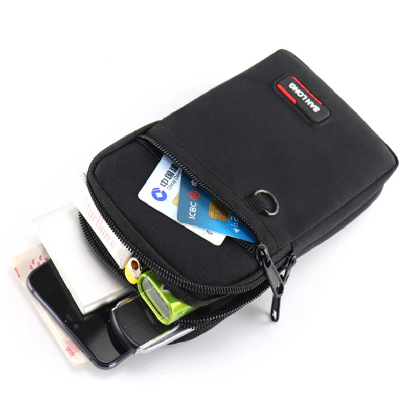 Men's Messenger Bag Cowhide Leather Bag Mobile Phone Pouch Pocket Wallet Male Small Travel Waist Bag Multi-Pockets Chest Bag﻿