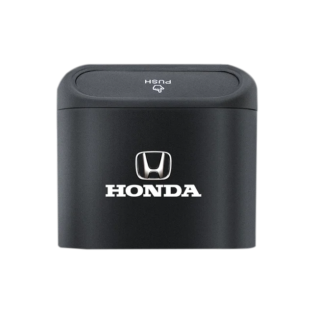 Invehicle Trash Can Car Logo Garbage Case Storage Bucket Accessories