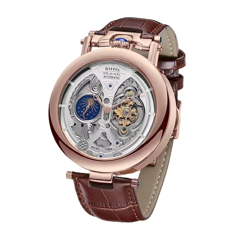 Hollow bottom true tourbillon waterproof automatic mechanical men's watch primary source