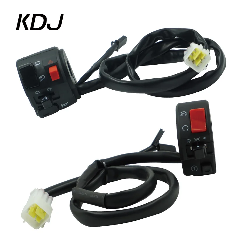 

7/8" 22mm Motorcycle Switch Motorbike Horn Turn Signal Electric Fog Lamp Light Start Kill Button Handlebar Controller Switch