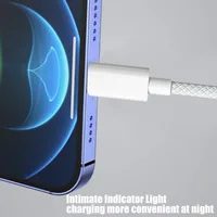 USB C Mobile Phone Cable Fast Charging USB A To Type C Nylon Braided Cord for Apple Carplay IPhone 17 16 15 Pro Max 16 15 Plus - Image 2