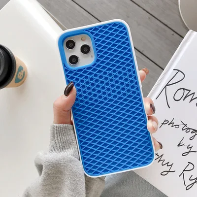 thumbnail image 1 of Funda para iPhone 16 15 14 13 12 11 Pro Max XR XS X Waffle Shoe Sole funda de teléfono para iPhone 6 7 8Plus funda trasera de silicona, 1 of 5