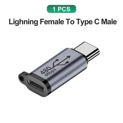 Universal USB - C to Lightning Fast Charging Adapter Converter (1x Lighning to C)