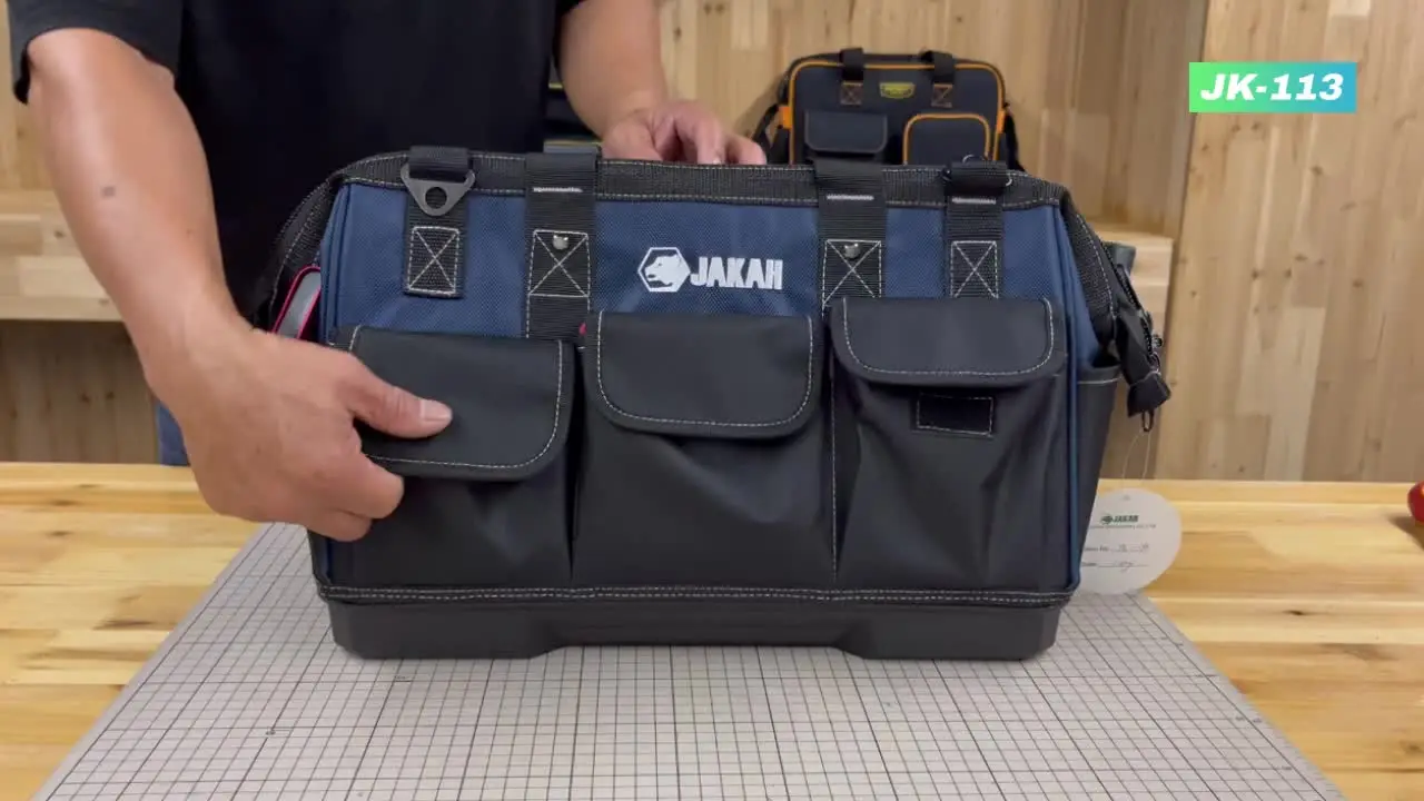 Jakah-多機能電気技師のツールバッグ、頑丈な電気バッグ、耐久性、大