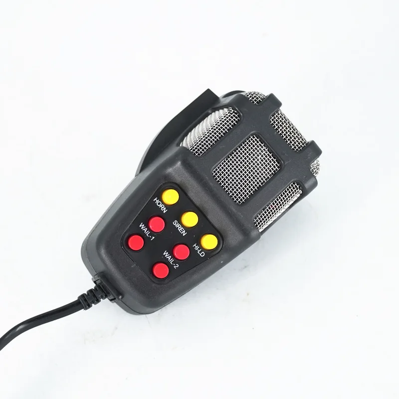 1개 음향 자동차 비상 사이렌 자동차 경적 마이크 PA 스피커 시스템 비상 증폭기 호터 12V 80W 200dB