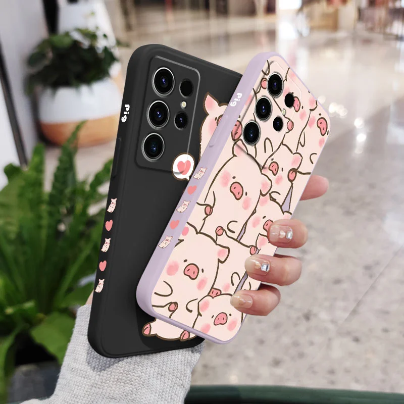 Charming Pink Pig Design Phone Case Cover