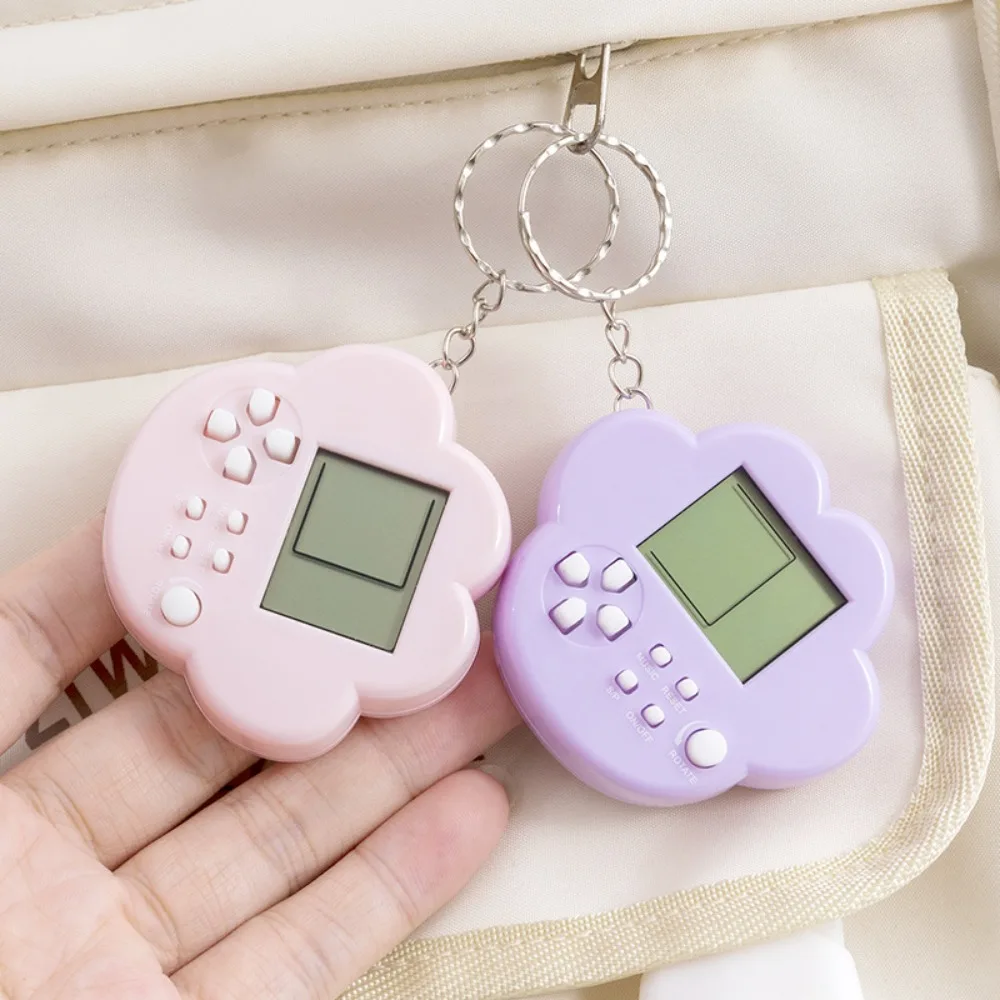 NostalgicTamagotchi 가상 전자 애완동물 열쇠고리, 미니 사이버 디지털 동물 게임기, 어린이를 위한 휴대용 귀여운 장난감 선물